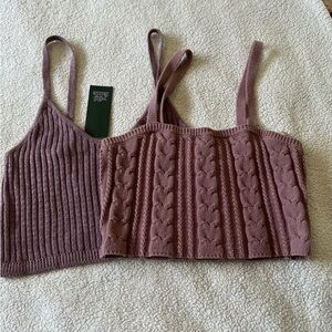 Summer knit tanks